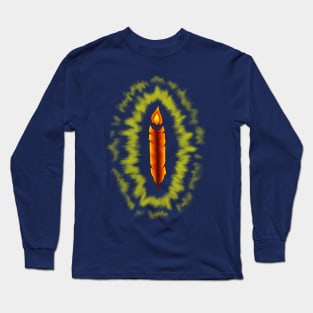 Glowing Firebird Feather Long Sleeve T-Shirt